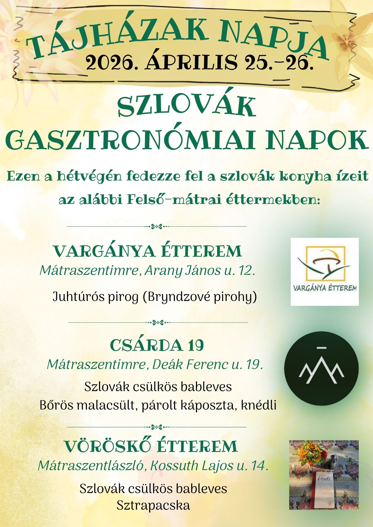 Szlovak gasztonomiai napok