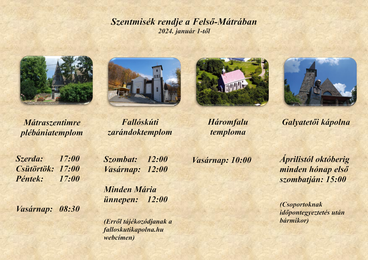 Miserend a Felső-Mátrában