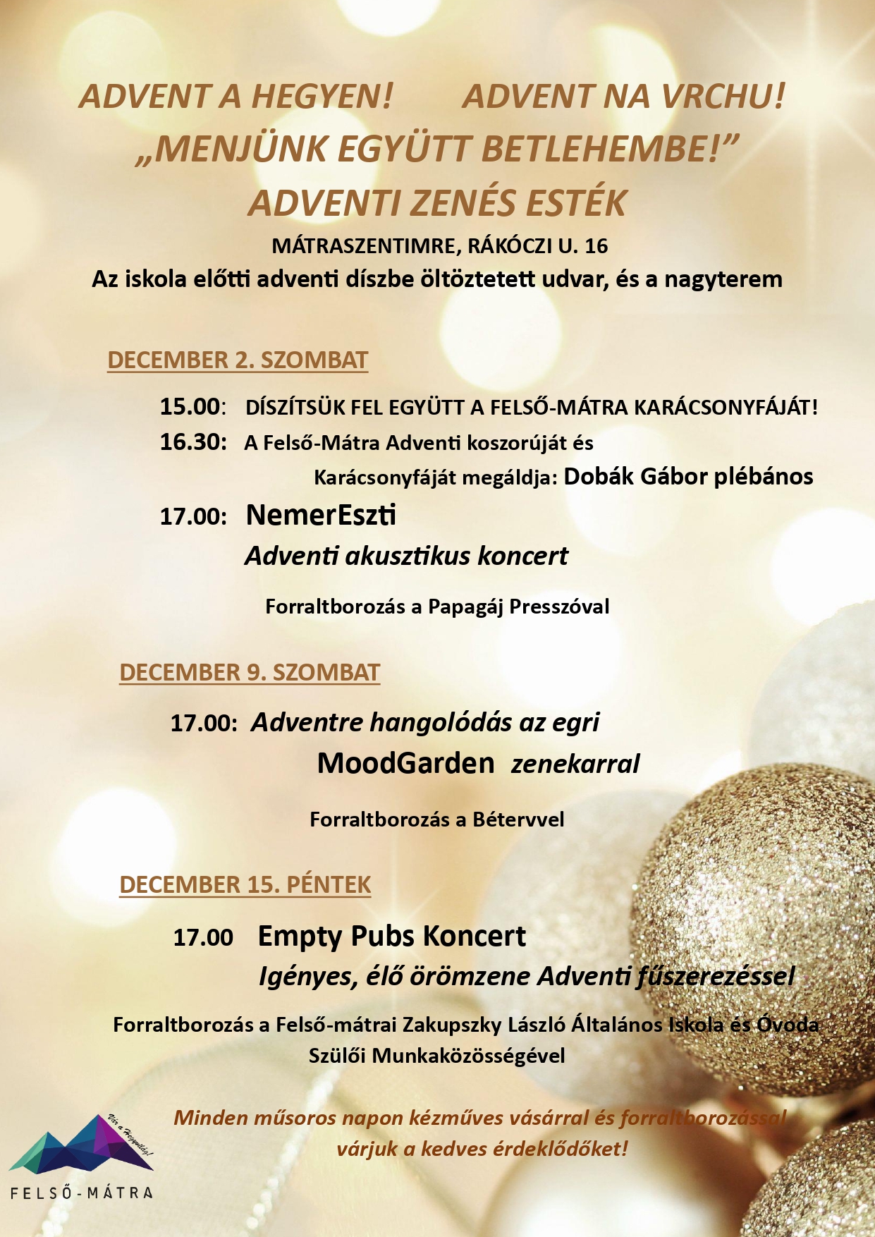 Advent a hegyen!